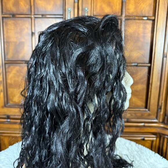 It's A Wig Broadway 30" Lace Front Wavy Color 1B Synthetic Wig - Picture 7 of 16